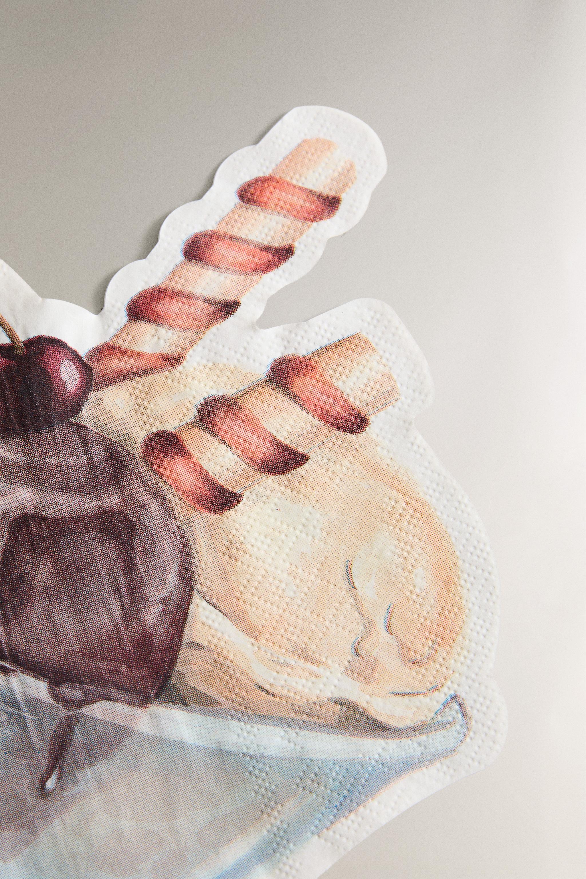 SET OF ICE CREAM PAPER NAPKINS (SET OF 20)